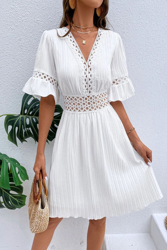 Pretty eyelet summer dress